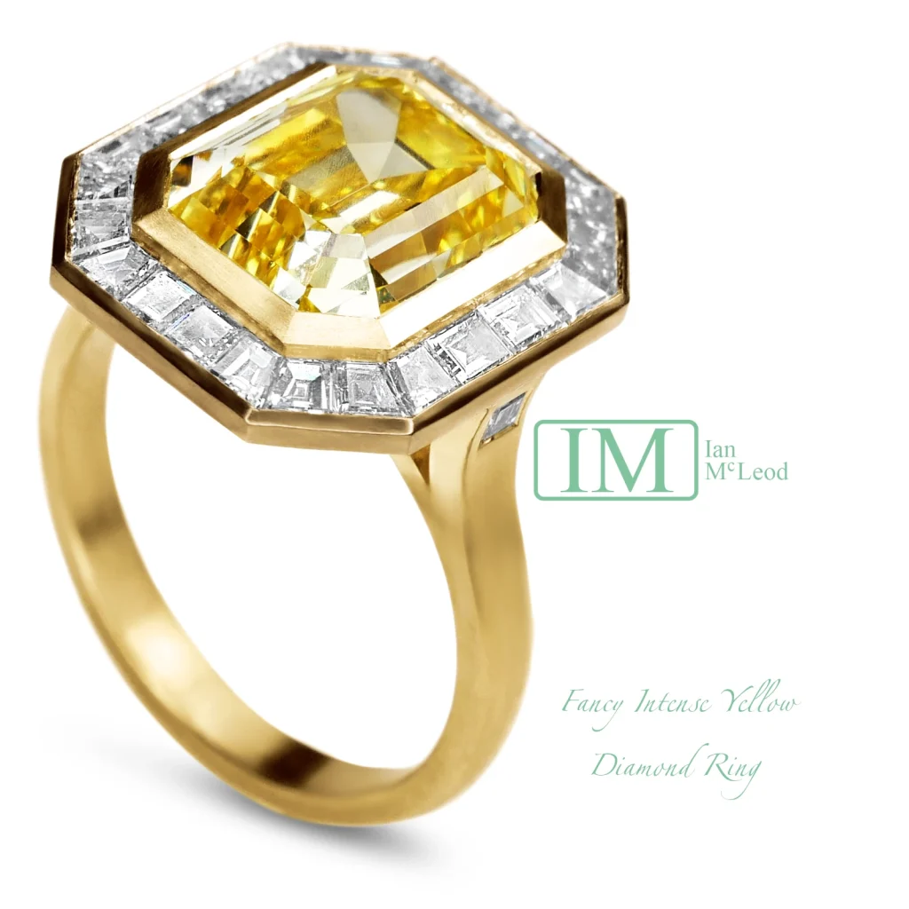 Fancy Intense Yellow Diamond Ring