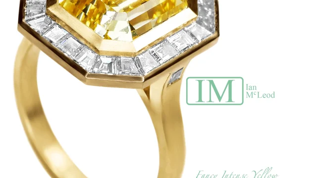 Fancy Intense Yellow Diamond Ring